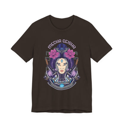 Mecha Geisha T-Shirt — Futuristic Asian-Inspired Graphic Tee