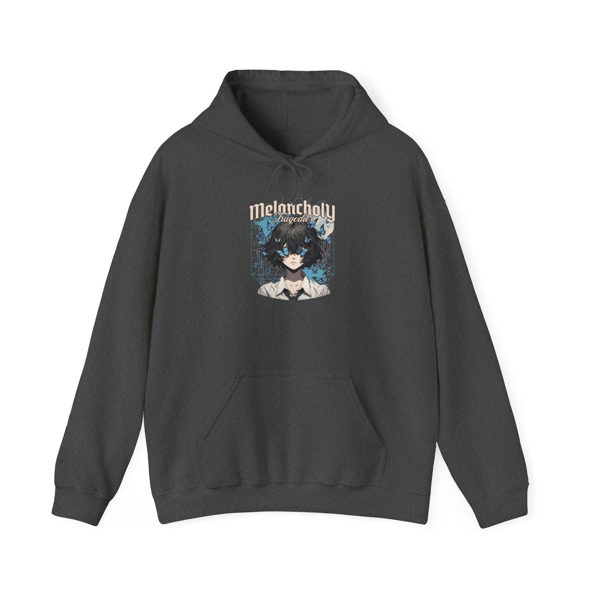 Anime Catgirl Hoodie — "Midnight" Kawaii Graphic Pullover