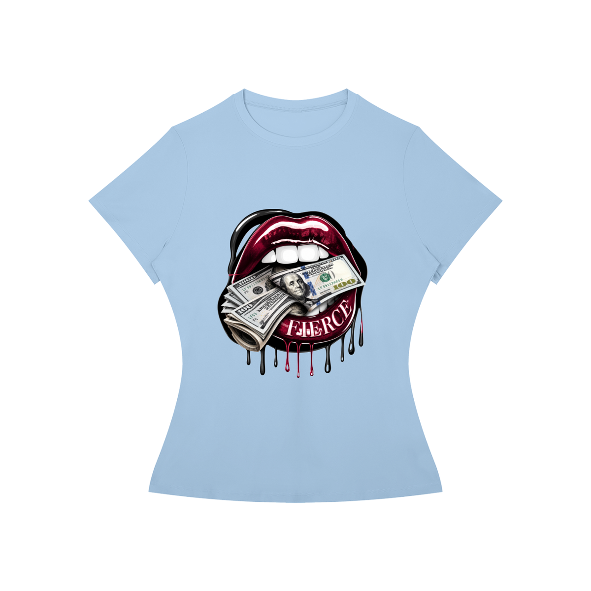Fierce Lips Women’s Slim-Fit Graphic Tee