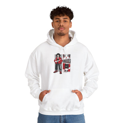 Anime Streetwear Red-Jacket Angel Hooded Sweatshirt