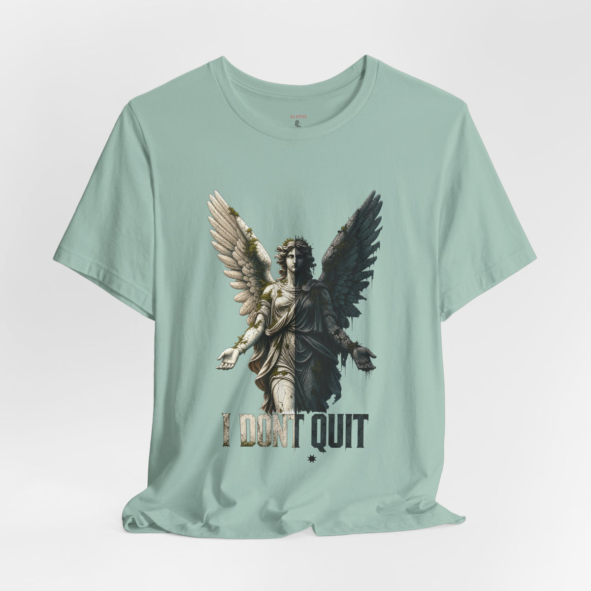 Angel Graphic Tee — 'The Last Angel' Illustrated Short Sleeve Shirt