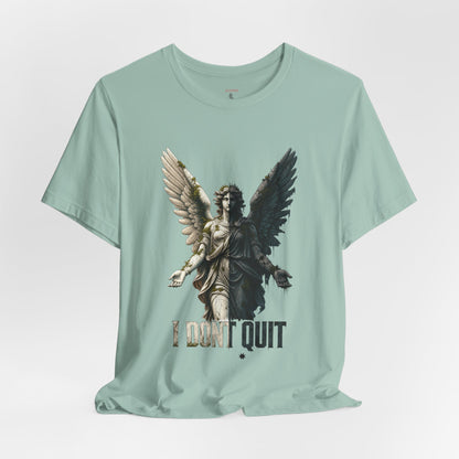 Angel Graphic Tee — 'The Last Angel' Illustrated Short Sleeve Shirt
