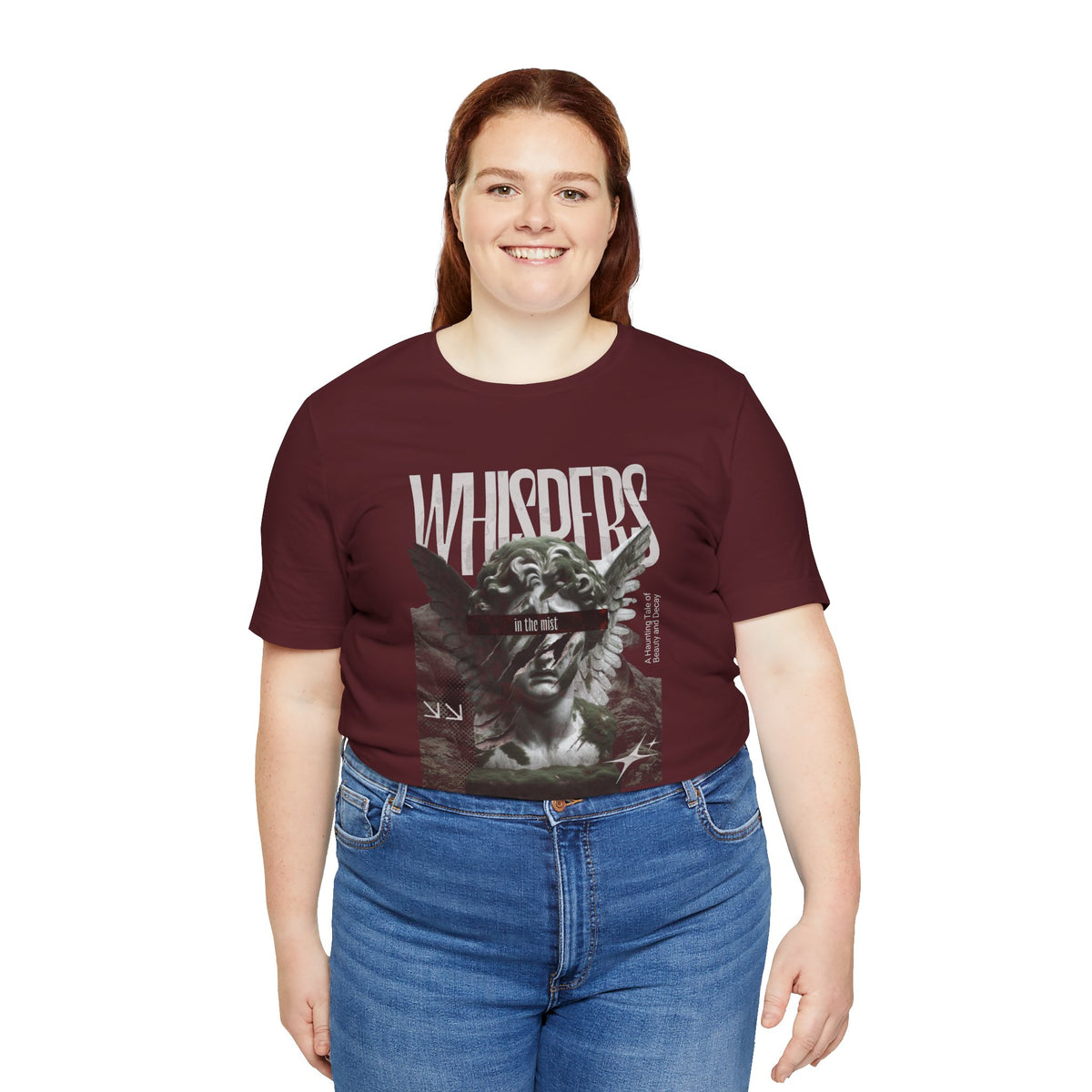 Whispers Angel Tee — Vintage Cherub Graphic T-Shirt