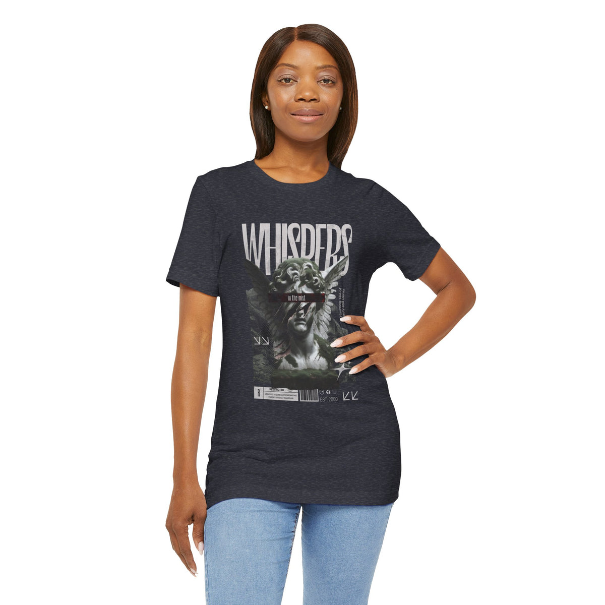 Whispers Angel Tee — Vintage Cherub Graphic T-Shirt