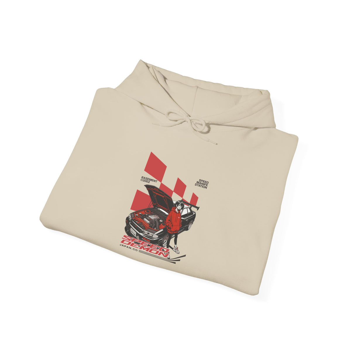 Racing Motorcycle Hoodie – Red Sport Bike Graphic Sweatshirt