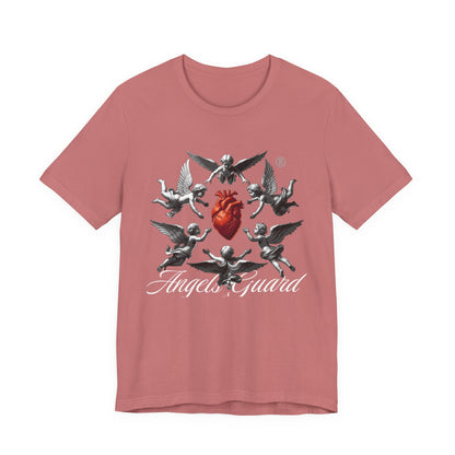 Angel Guard T‑Shirt — Sacred Heart & Cherub Graphic Tee