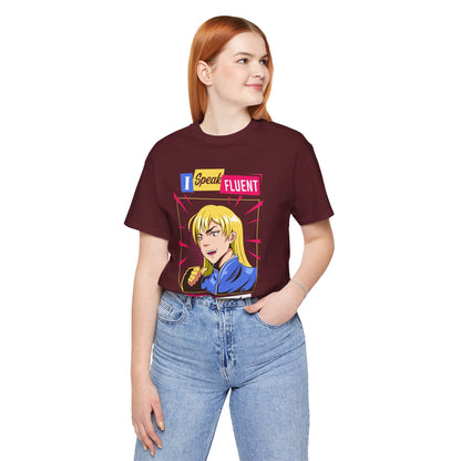 Anime Quotes T-Shirt — "I Speak Fluent Anime Quotes" Retro Manga Style Tee