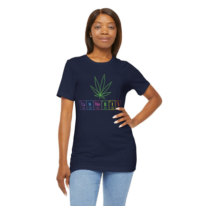 Cannabis Elemental Tee — Graphic Marijuana Leaf Science Shirt
