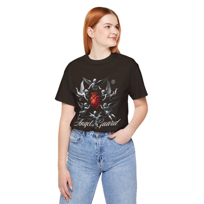 Angel Guard T‑Shirt — Sacred Heart & Cherub Graphic Tee
