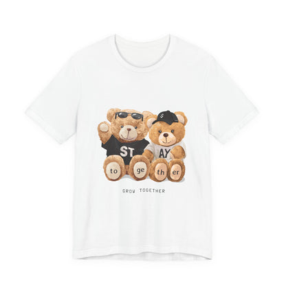 Teddy Bears "Stay Together" Graphic Tee — Cute Couple/Friendship Shirt
