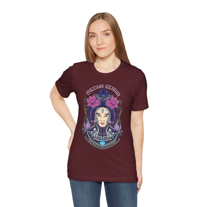 Mecha Geisha T-Shirt — Futuristic Asian-Inspired Graphic Tee
