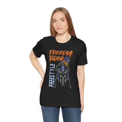 Freedom Rider Motorcycle Tee – "Freedom Rider" Streetstyle Biker T-Shirt