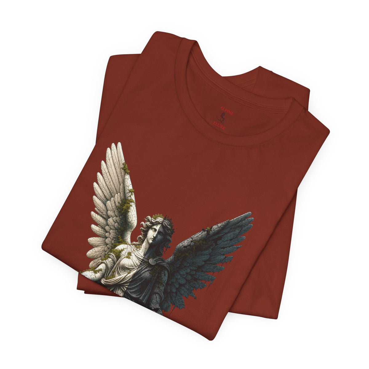 Angel Graphic Tee — 'The Last Angel' Illustrated Short Sleeve Shirt