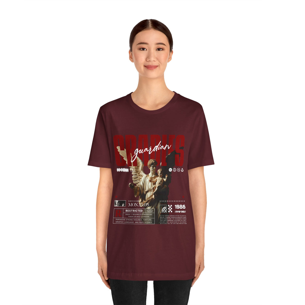 Guardian Angels Graphic Tee — 'Bodies' Vintage Statue Streetwear Shirt