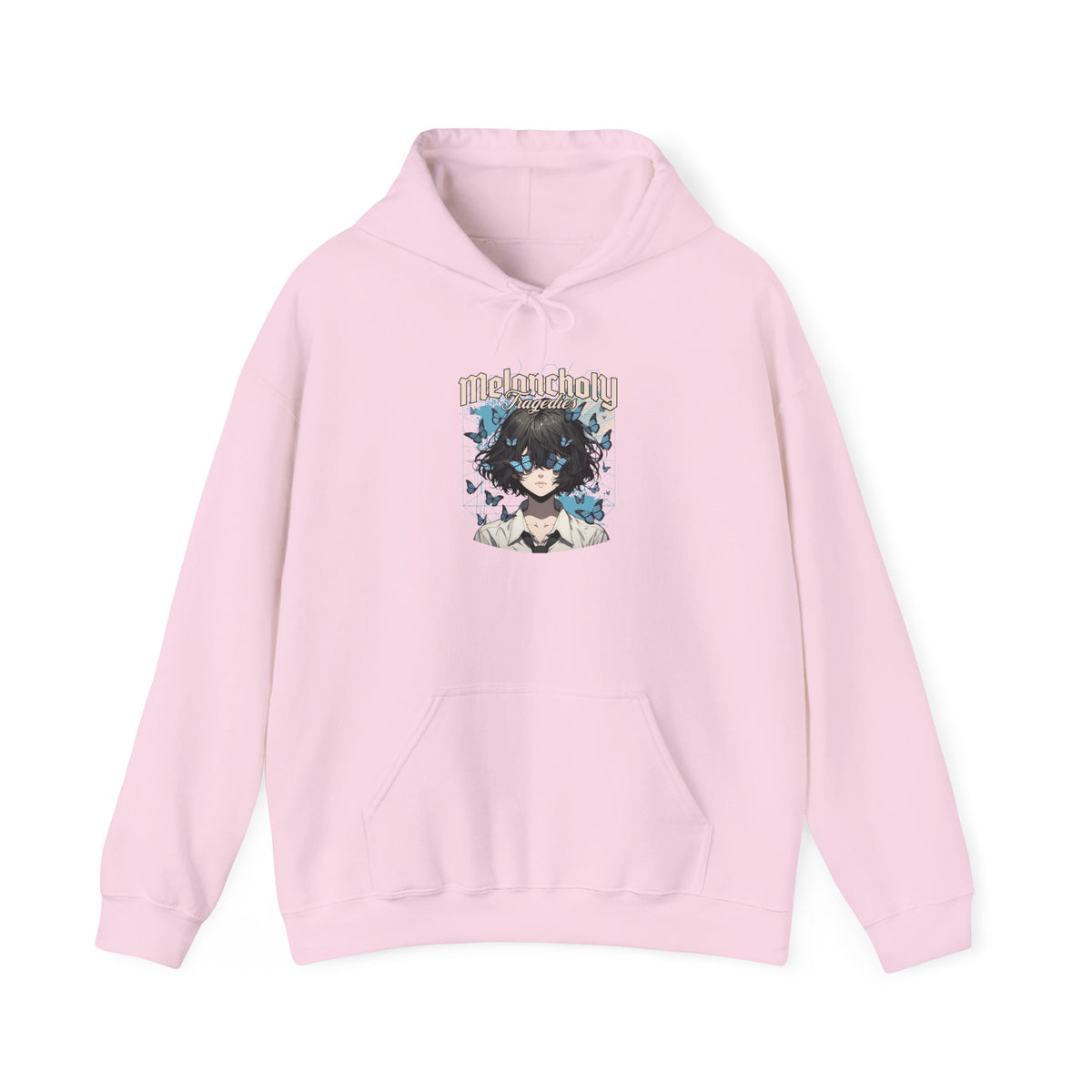 Anime Catgirl Hoodie — "Midnight" Kawaii Graphic Pullover