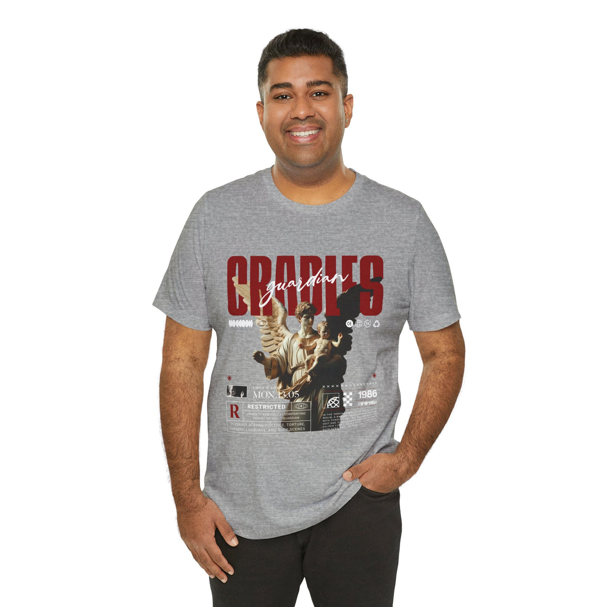 Guardian Angels Graphic Tee — 'Bodies' Vintage Statue Streetwear Shirt