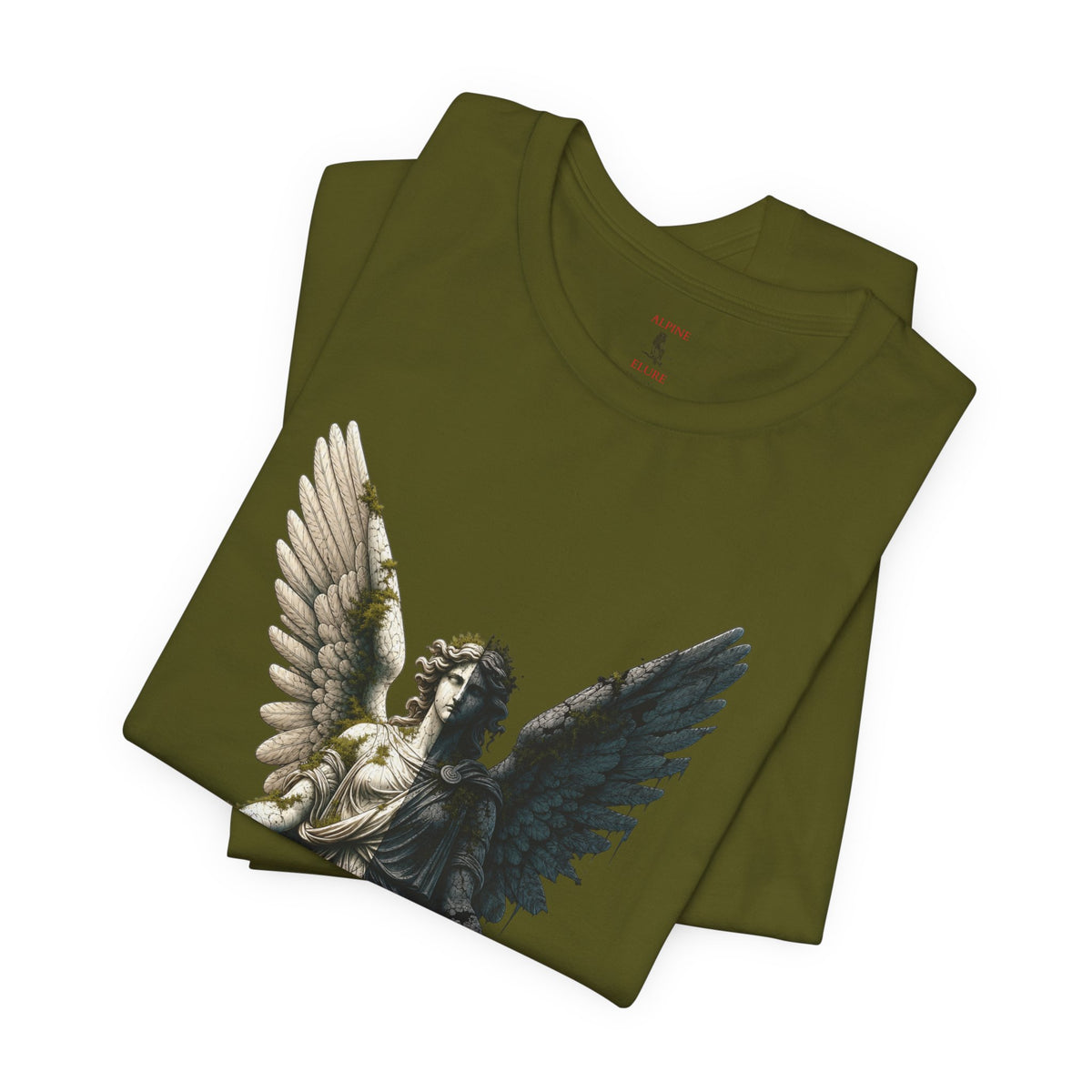 Angel Graphic Tee — 'The Last Angel' Illustrated Short Sleeve Shirt