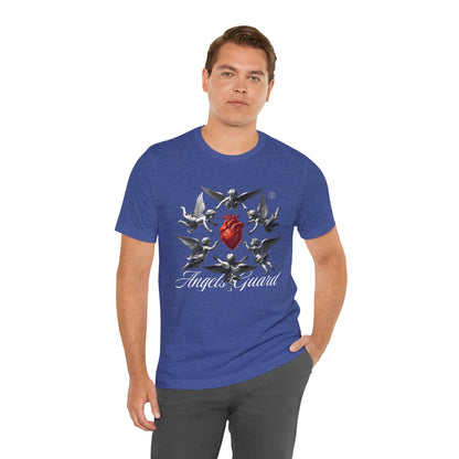 Angel Guard T‑Shirt — Sacred Heart & Cherub Graphic Tee