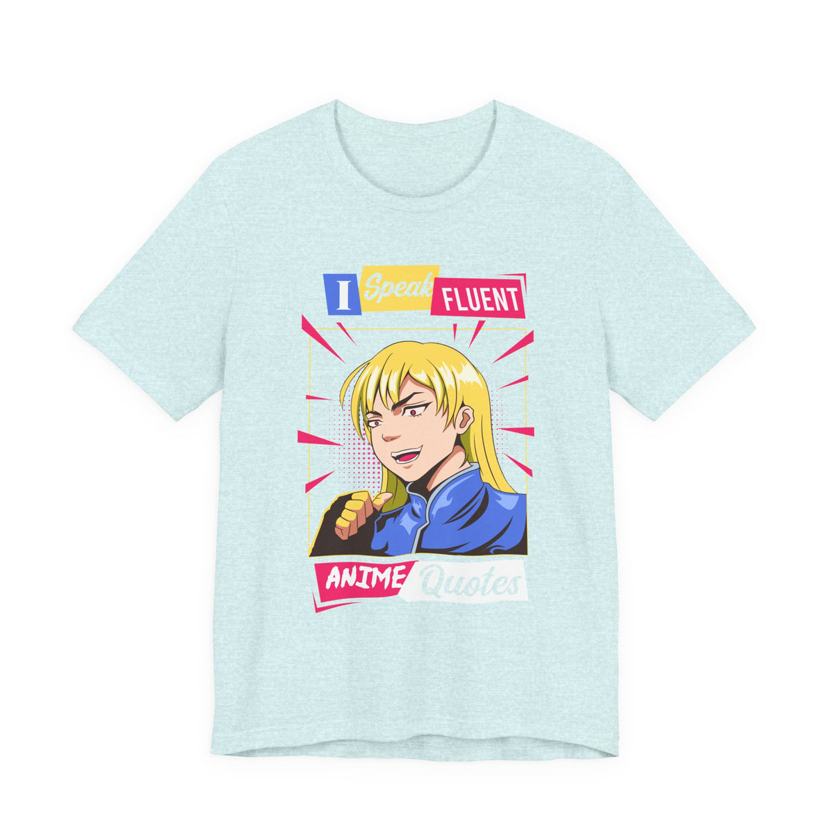 Anime Quotes T-Shirt — "I Speak Fluent Anime Quotes" Retro Manga Style Tee