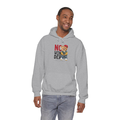 No Wonder Bear Hoodie – Cute Teddy Graphic Hooded Sweatshirt