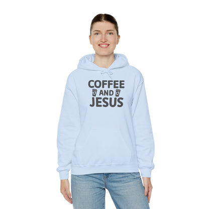 Coffee and Jesus Hoodie — Christian Faith Pullover for Coffee Lovers