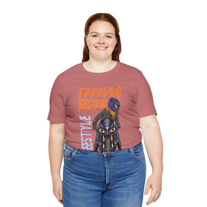 Freedom Rider Motorcycle Tee – "Freedom Rider" Streetstyle Biker T-Shirt