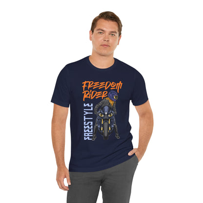 Freedom Rider Motorcycle Tee – "Freedom Rider" Streetstyle Biker T-Shirt