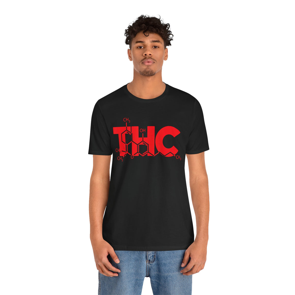 THC Molecule T-Shirt — Chemistry Graphic Cannabis Tee