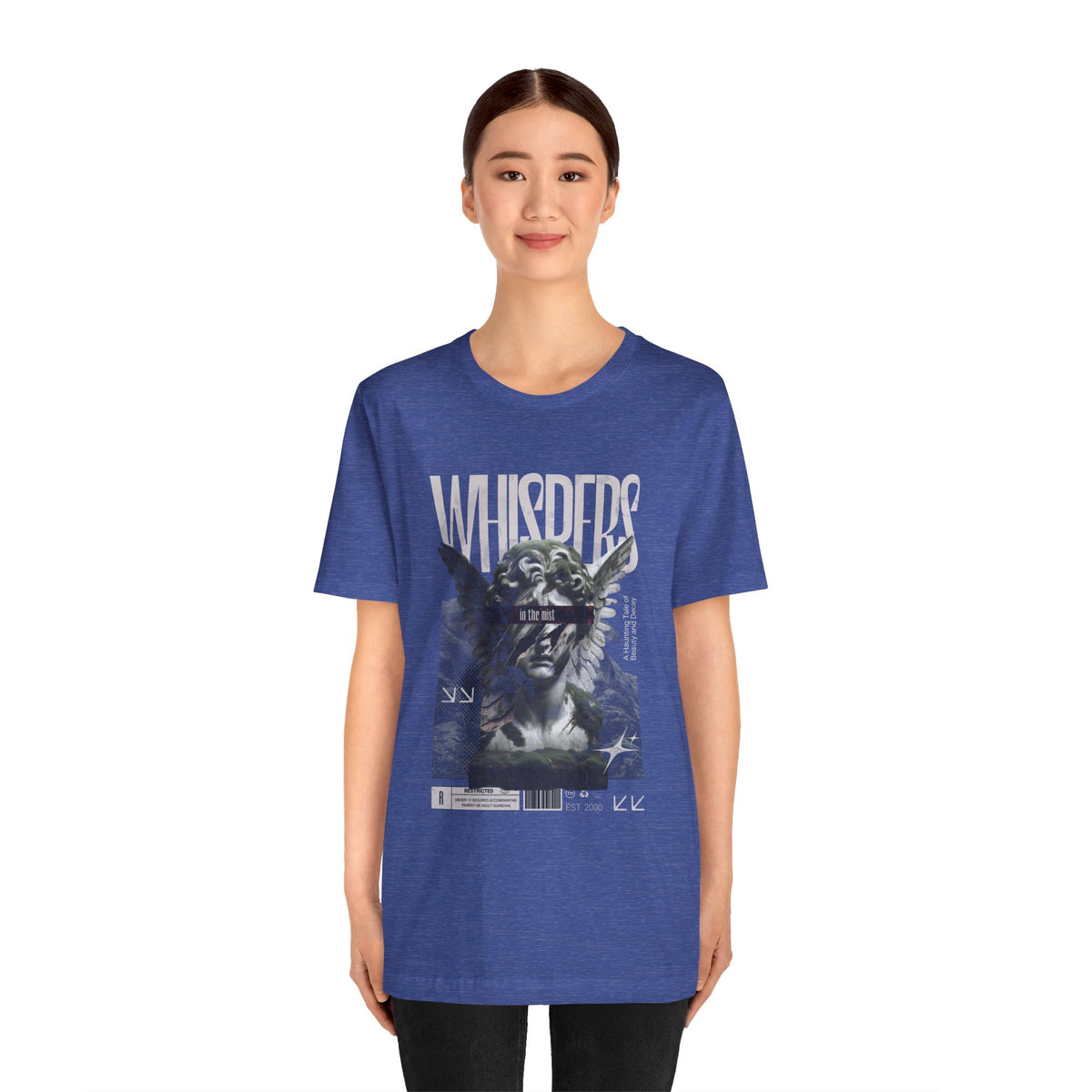 Whispers Angel Tee — Vintage Cherub Graphic T-Shirt