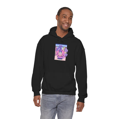 Anime Bunny Hoodie — Pastel Vaporwave Eeyore-Inspired Graphic