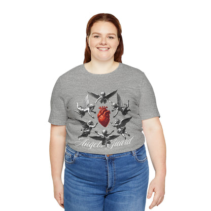 Angel Guard T‑Shirt — Sacred Heart & Cherub Graphic Tee