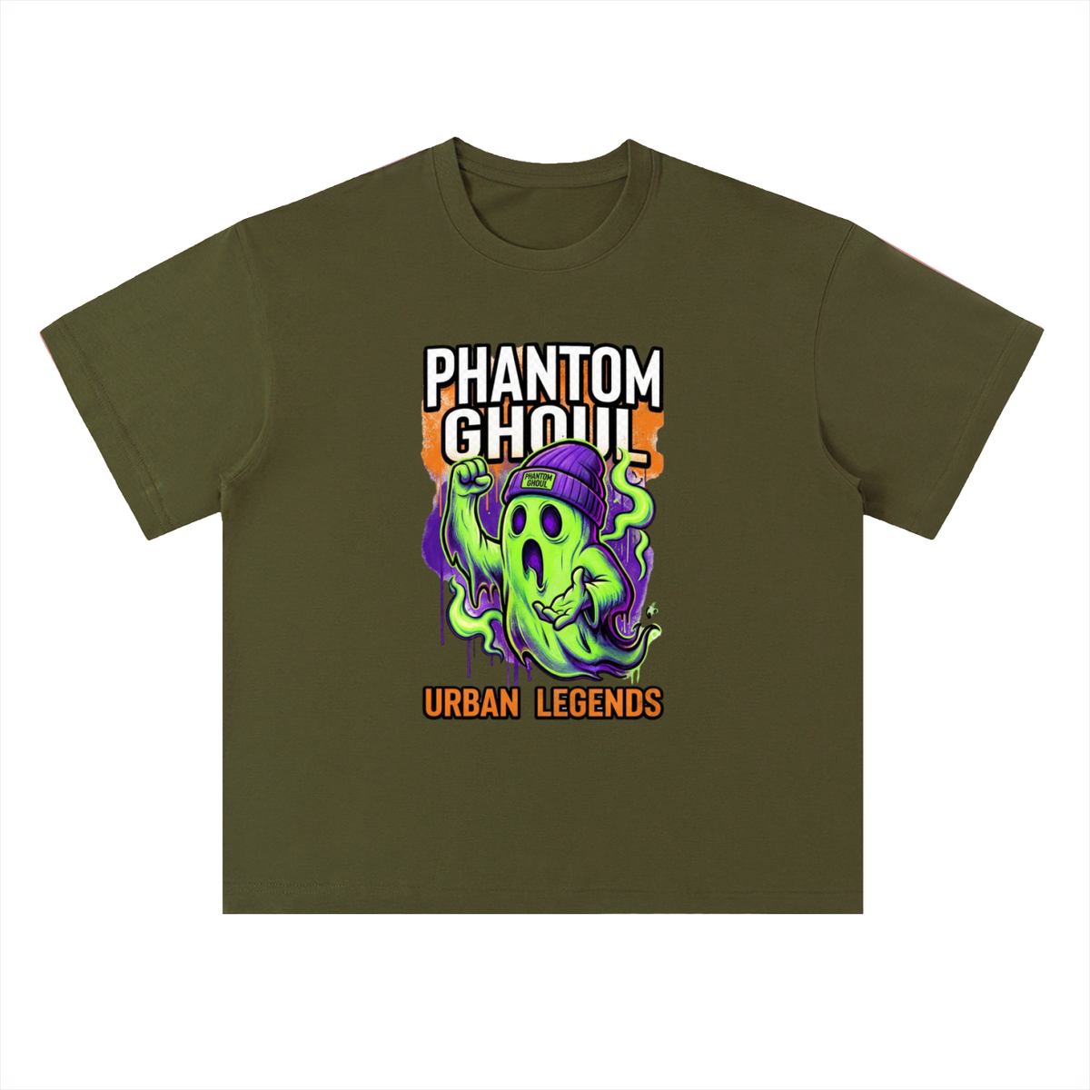 Phantom Ghouls Urban Legends Graphic Drop Shoulder Tee