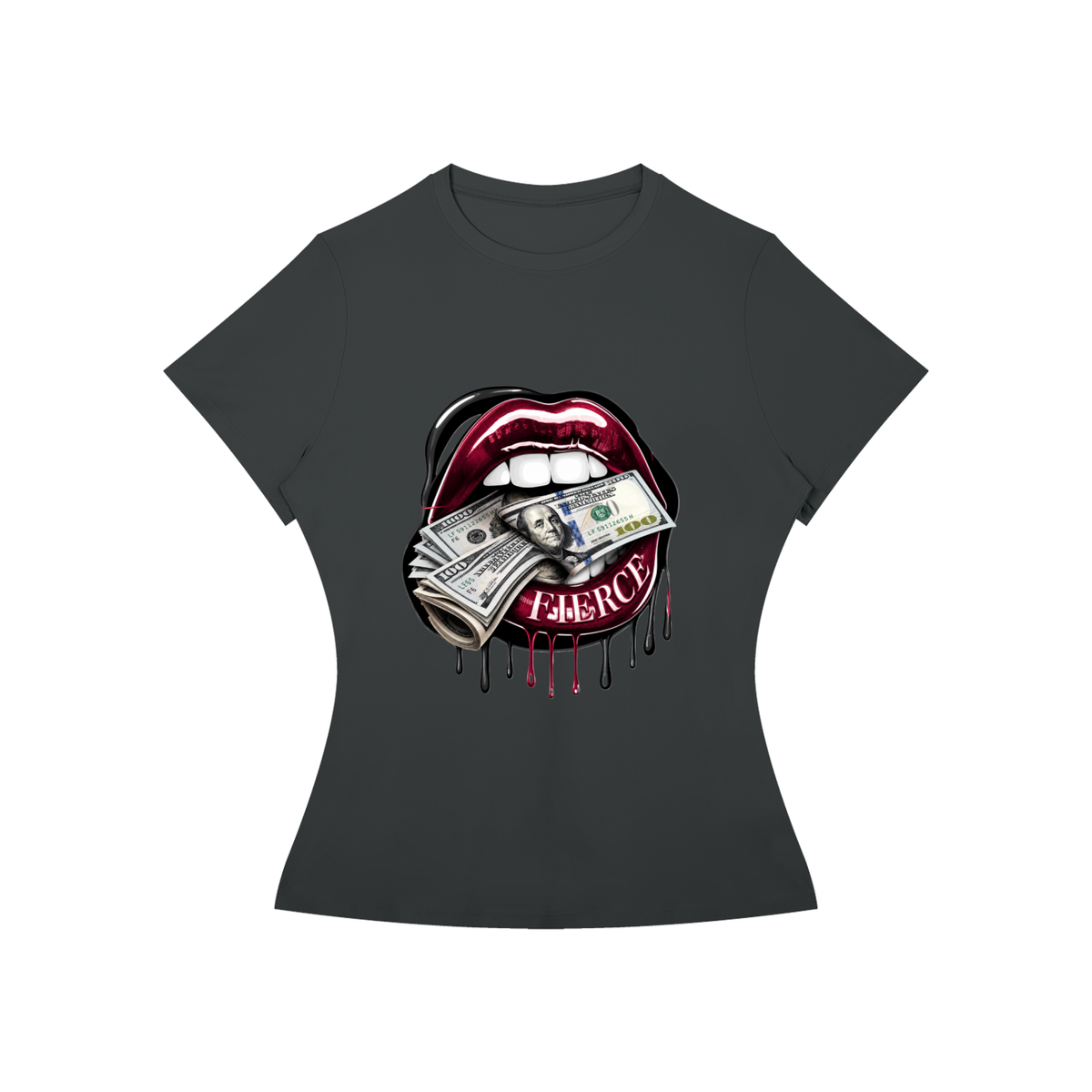Fierce Lips Women’s Slim-Fit Graphic Tee