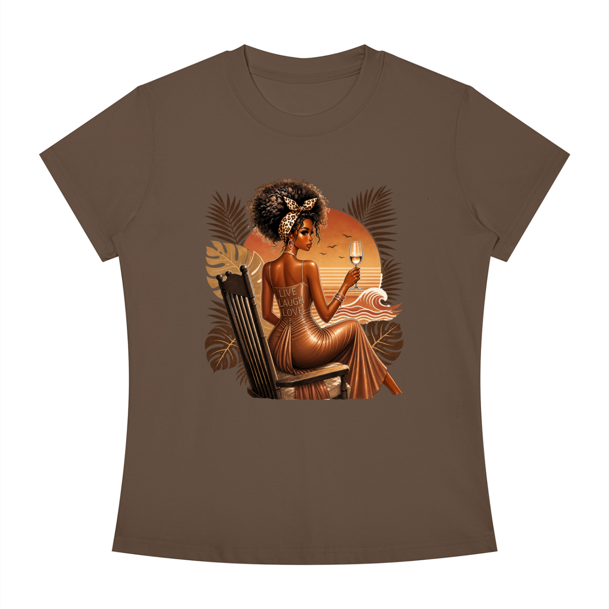Sunset Toast Women’s Slim-Fit Graphic Tee