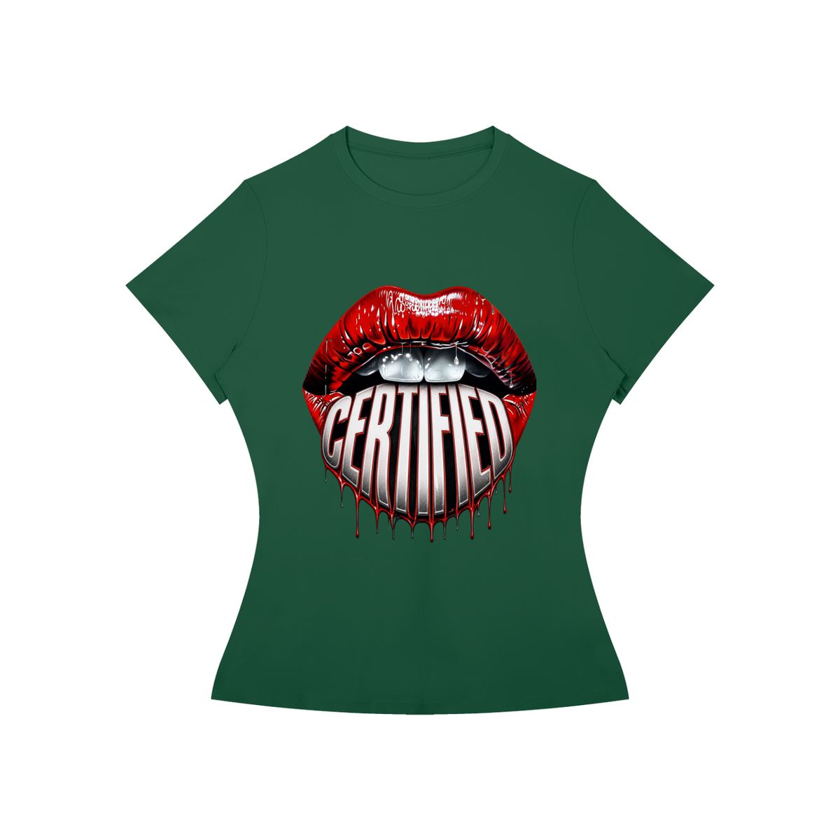 Certified Lips Women’s Slim-Fit Graphic Tee