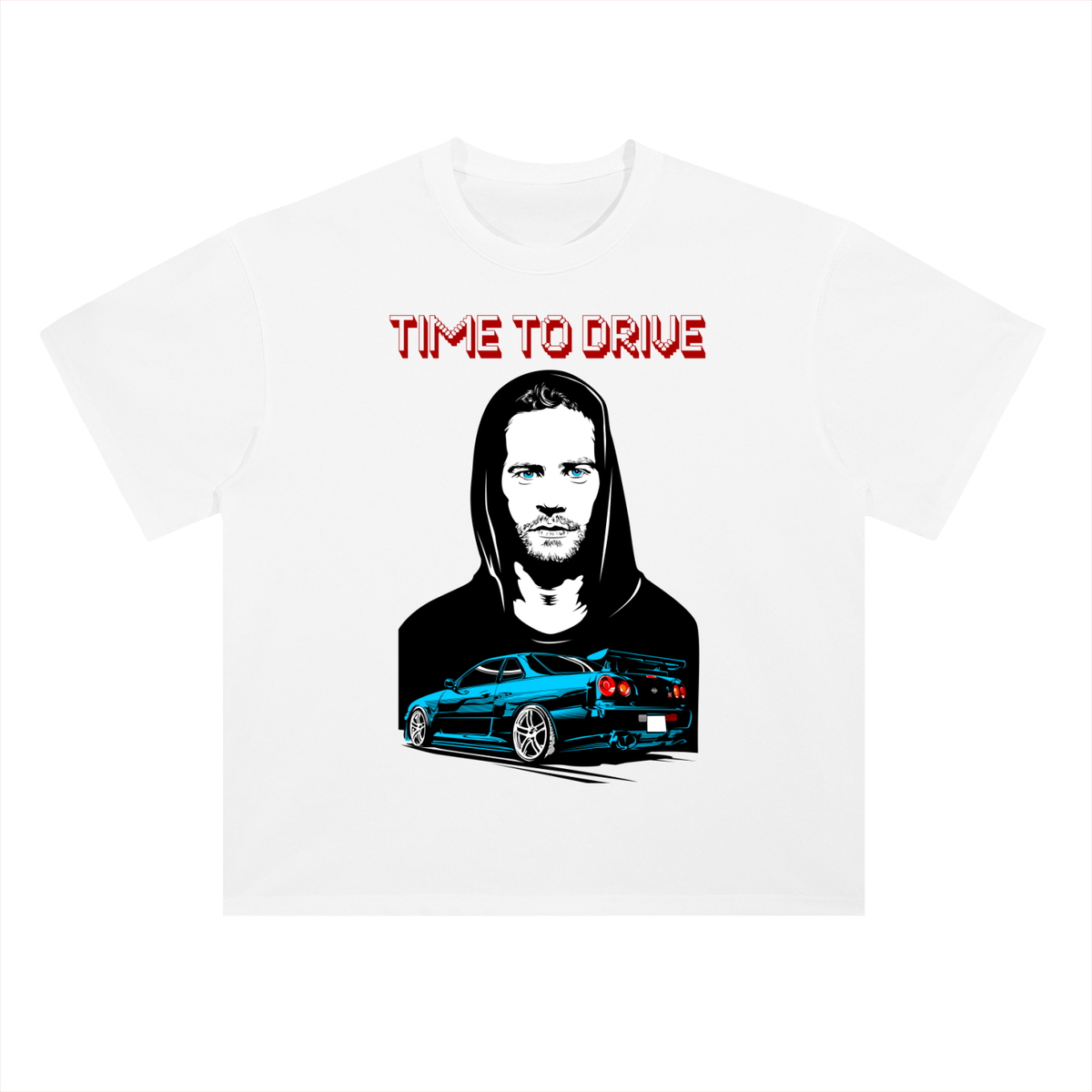Paul Walker Skyline Cotton Graphic Tee