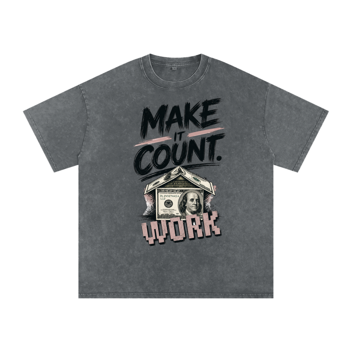 Make It Count Snow-Washed Cotton Graphic Tee