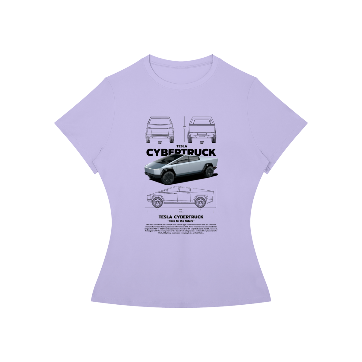 Cybertruck Women’s Slim-Fit Graphic Tee
