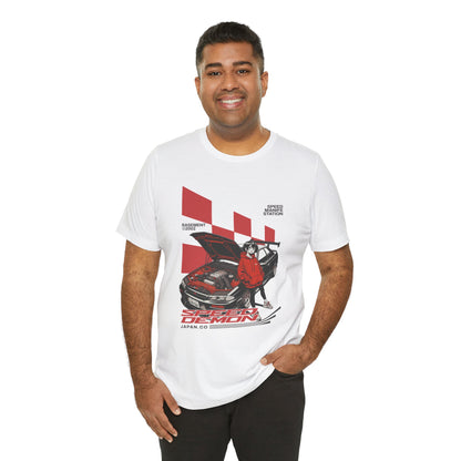 JDM Demon Street Racing T‑Shirt — Retro Car Anime Graphic Tee