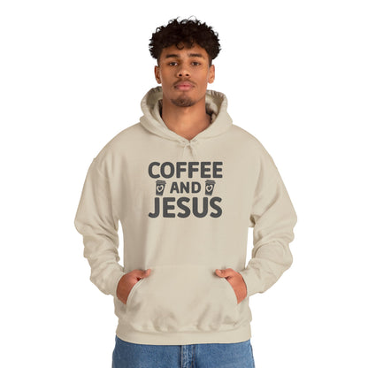 Coffee and Jesus Hoodie — Christian Faith Pullover for Coffee Lovers