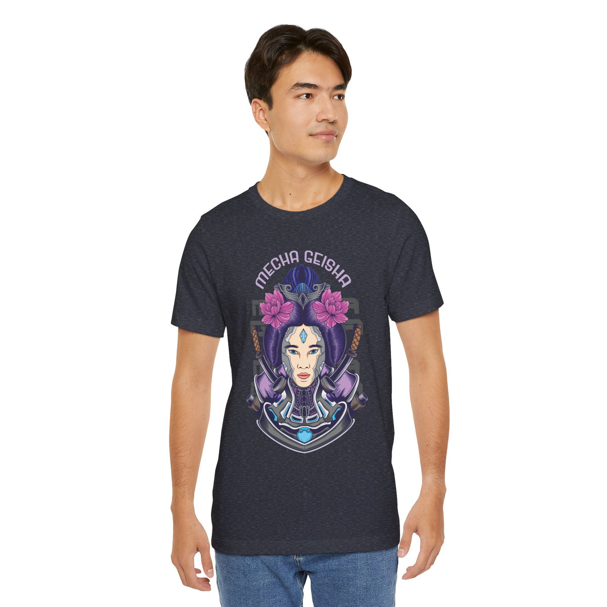 Mecha Geisha T-Shirt — Futuristic Asian-Inspired Graphic Tee