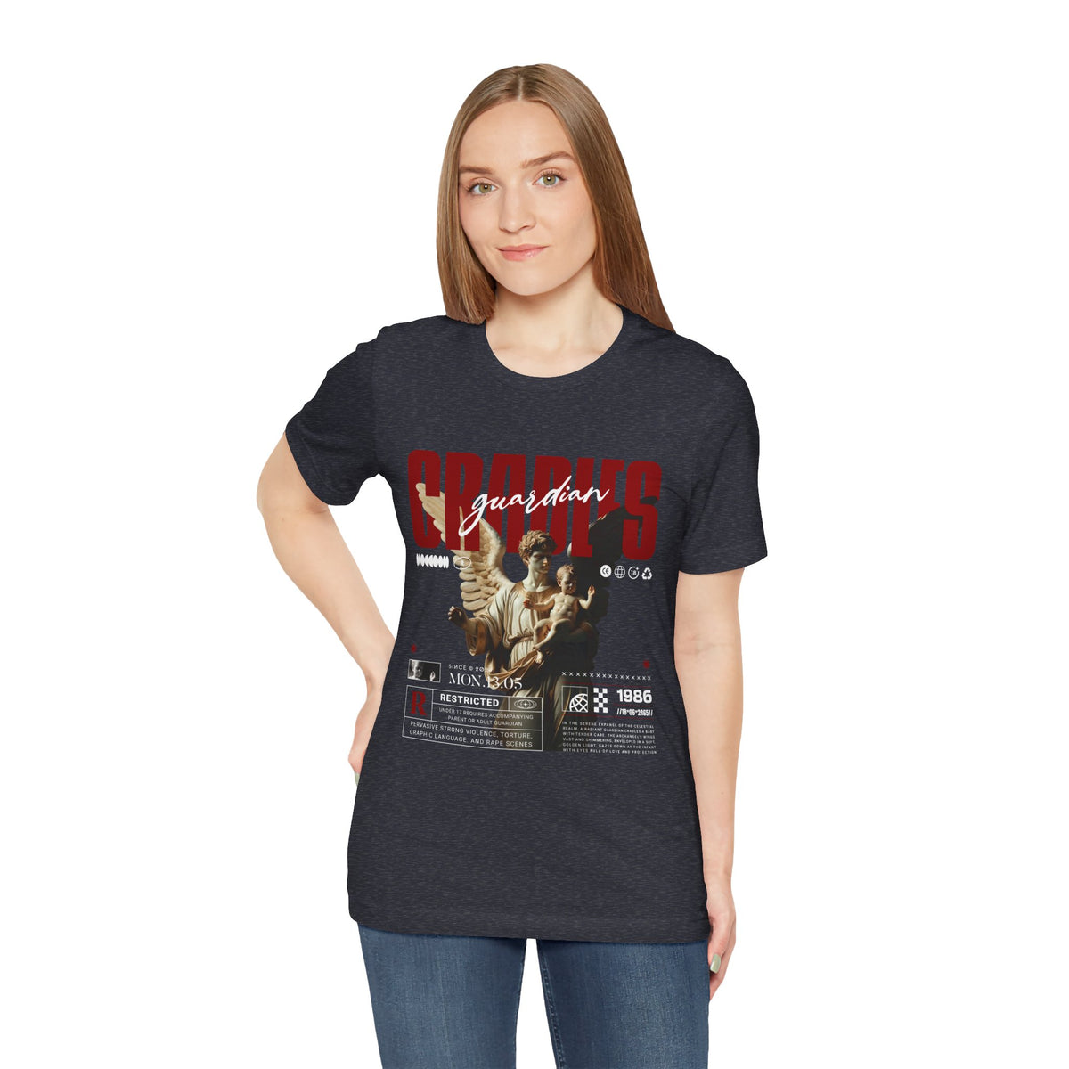 Guardian Angels Graphic Tee — 'Bodies' Vintage Statue Streetwear Shirt