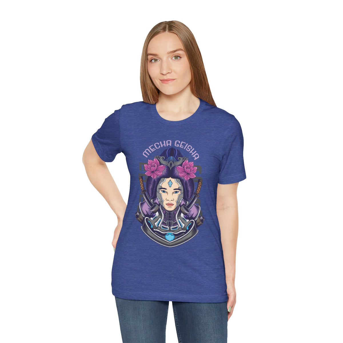 Mecha Geisha T-Shirt — Futuristic Asian-Inspired Graphic Tee