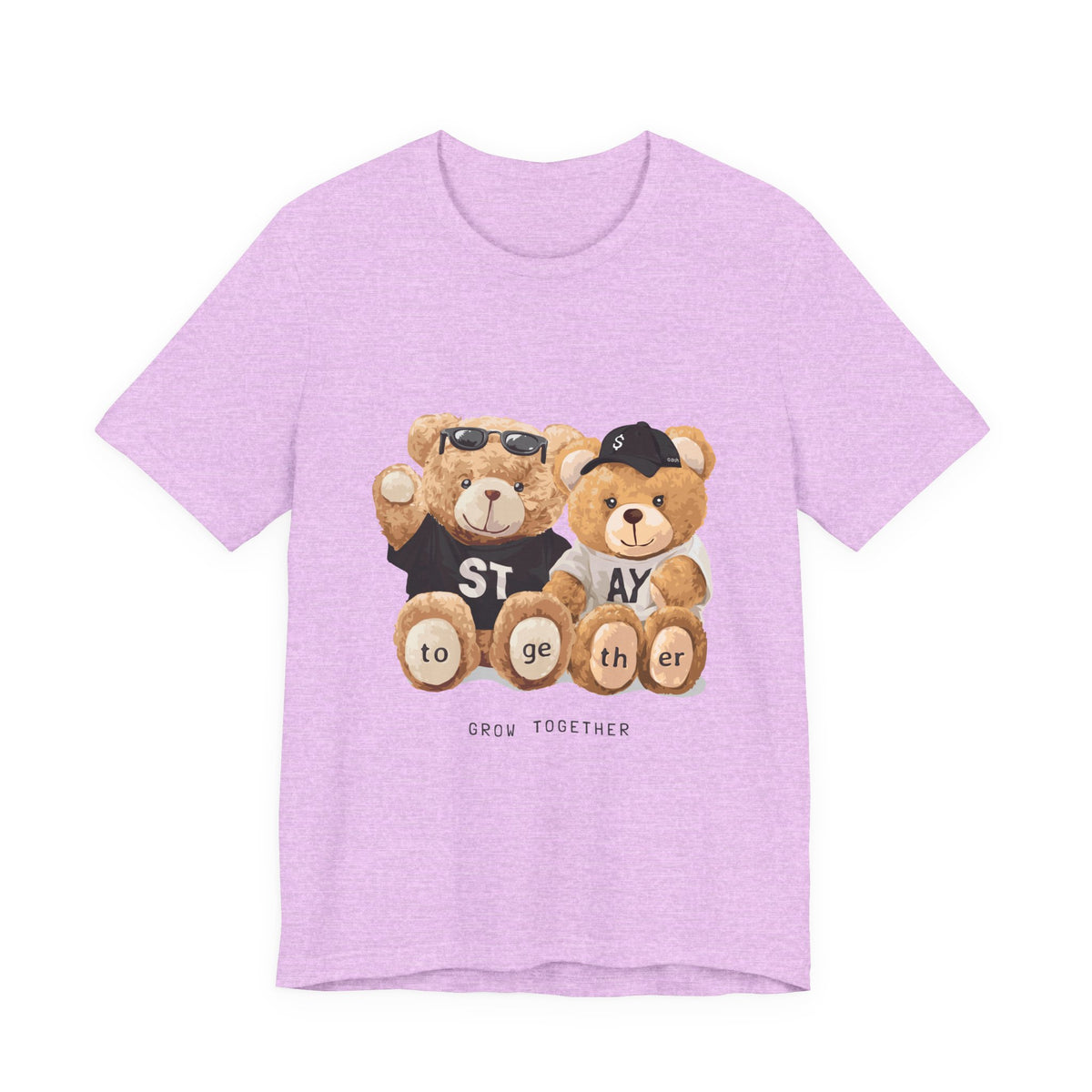 Teddy Bears "Stay Together" Graphic Tee — Cute Couple/Friendship Shirt