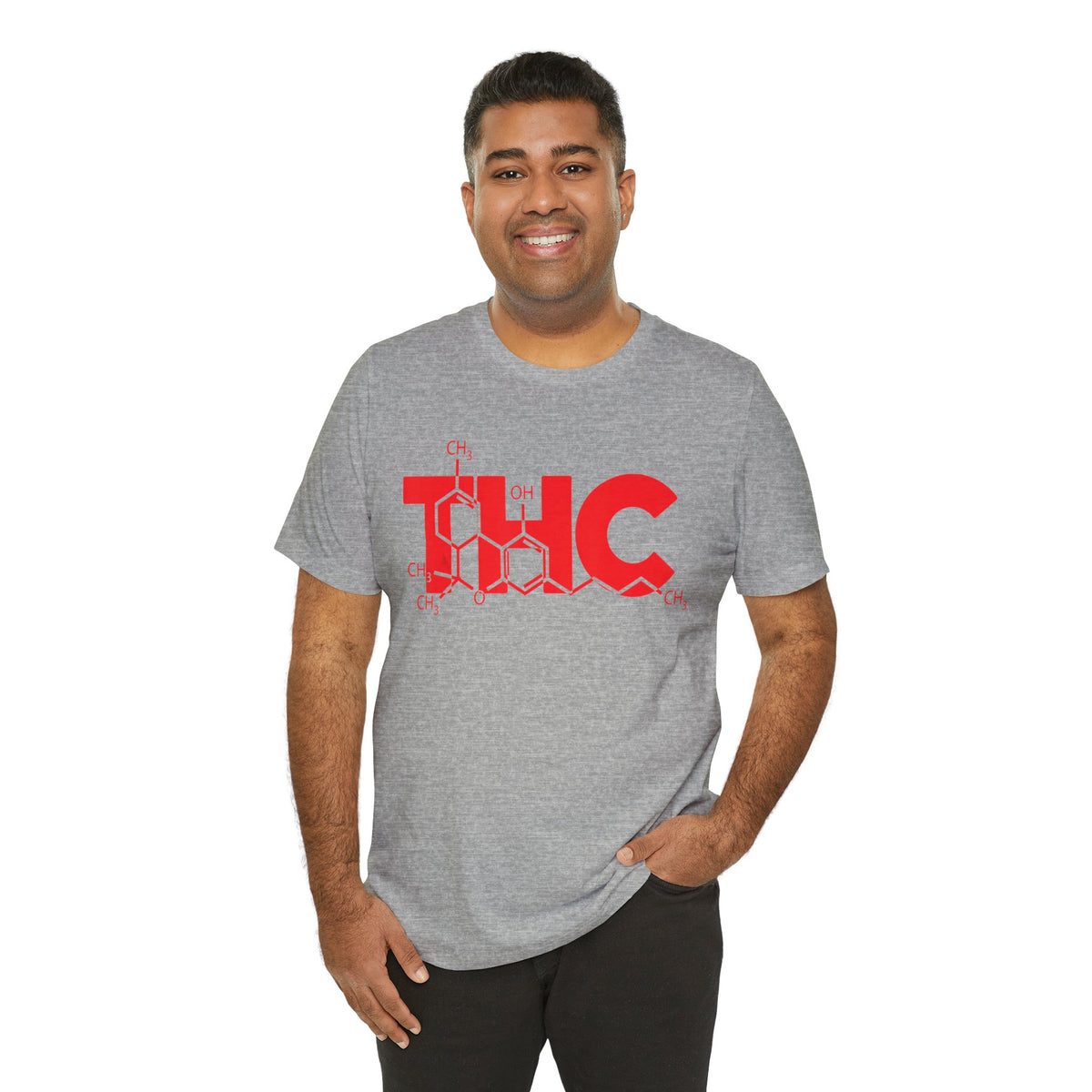 THC Molecule T-Shirt — Chemistry Graphic Cannabis Tee