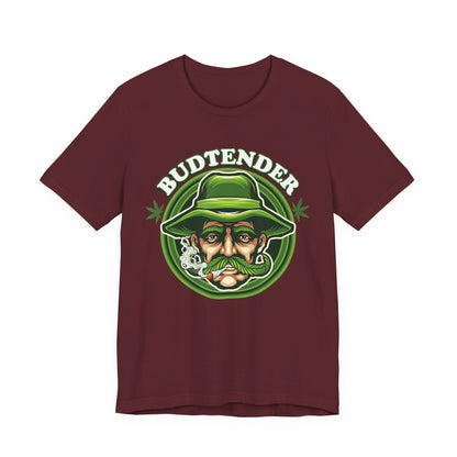 Budtender Graphic Tee – Retro Smoking Stoner Design