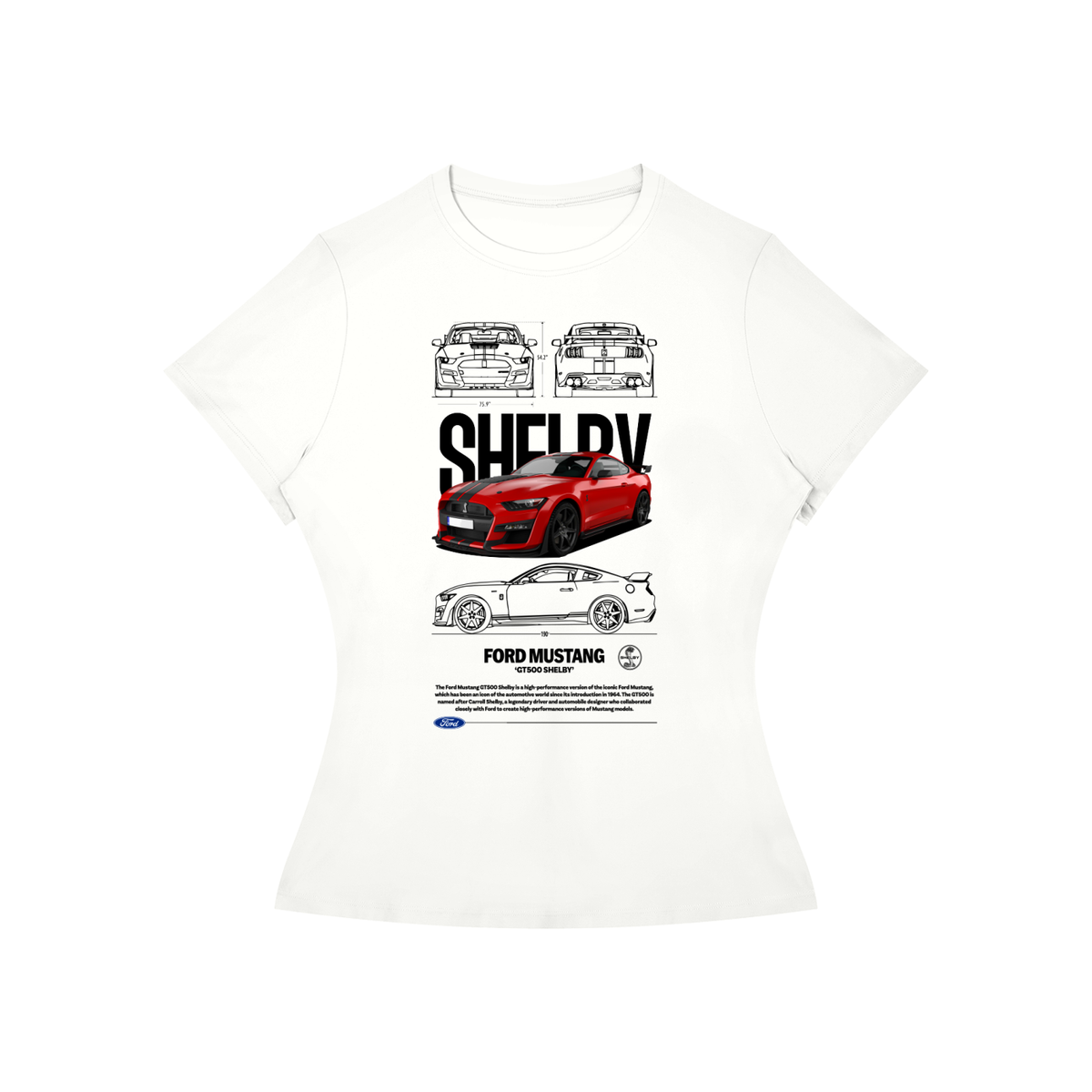 Ford Mustang Shelby GT Women’s Slim-Fit Tee