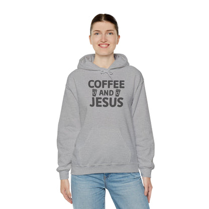 Coffee and Jesus Hoodie — Christian Faith Pullover for Coffee Lovers