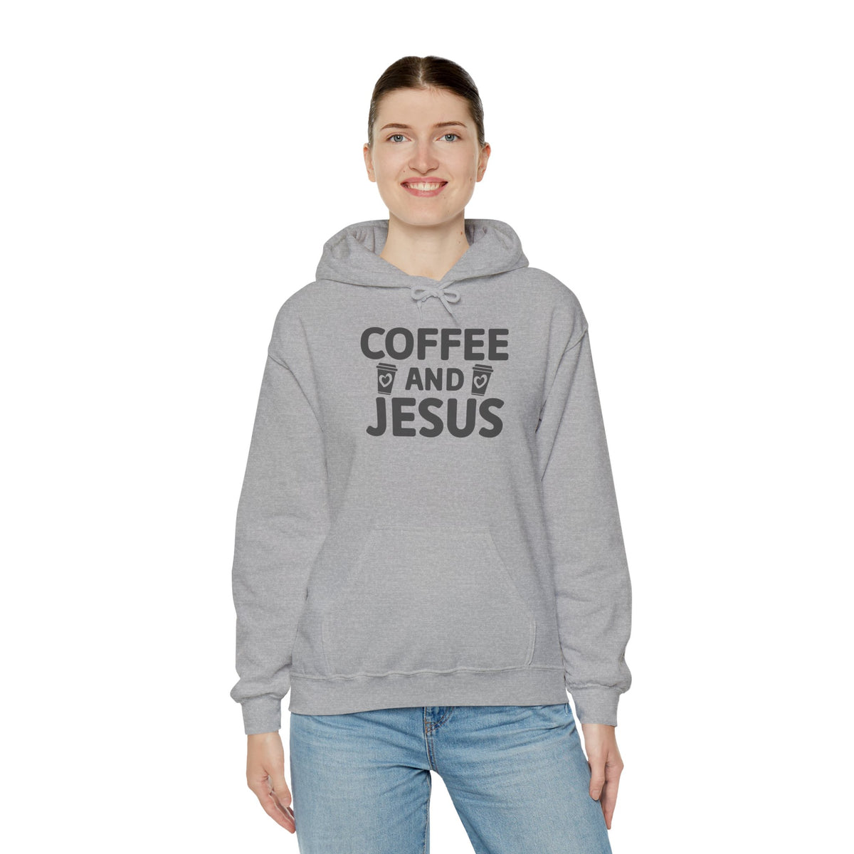 Coffee and Jesus Hoodie — Christian Faith Pullover for Coffee Lovers
