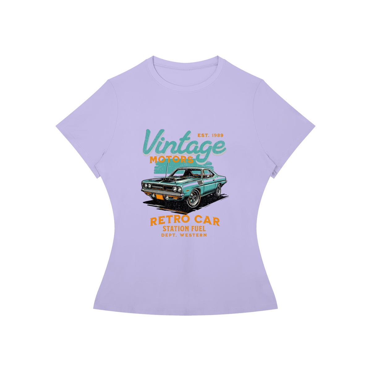 VINTAGE RETRO CAR Slim Fit T-Shirt